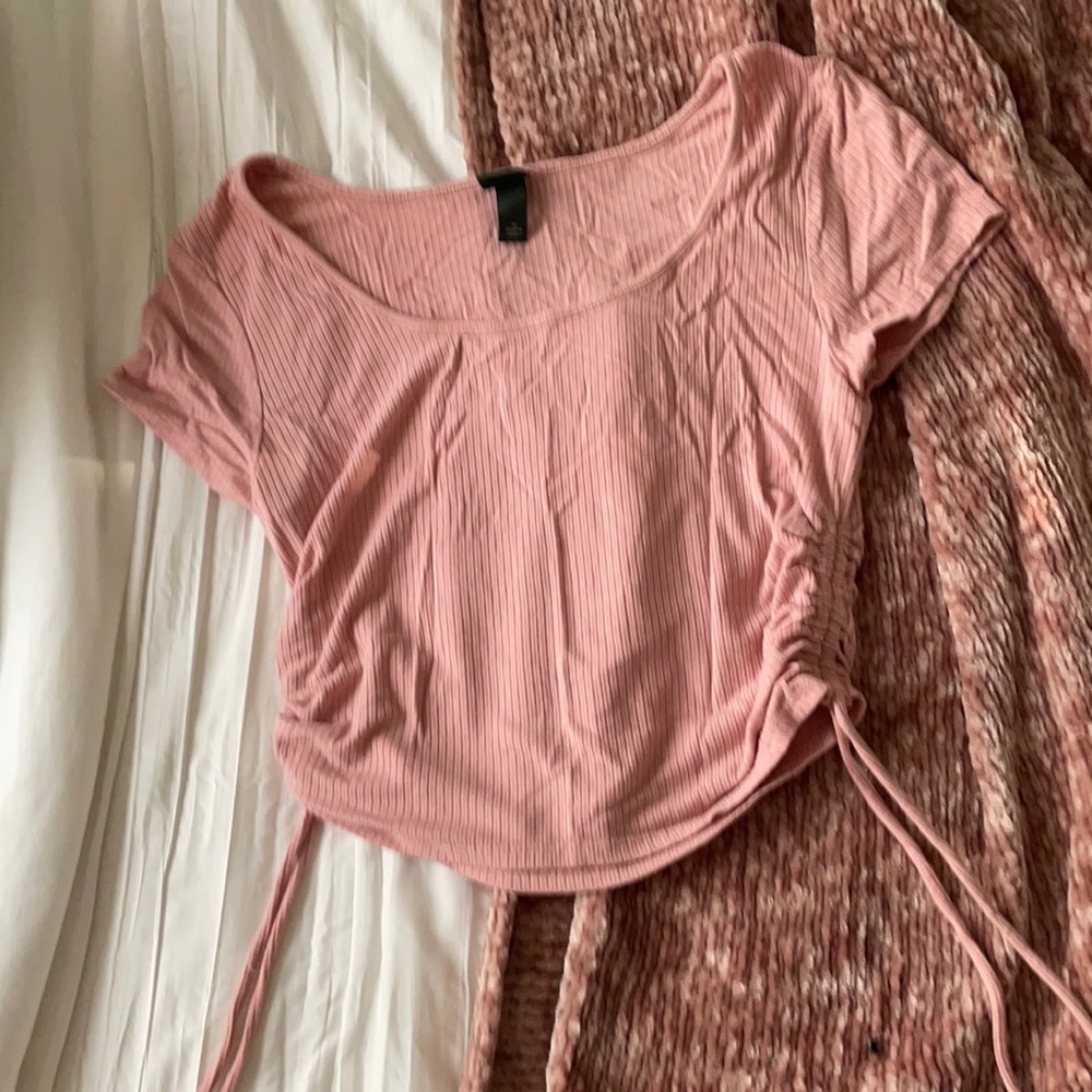 Pink crop top